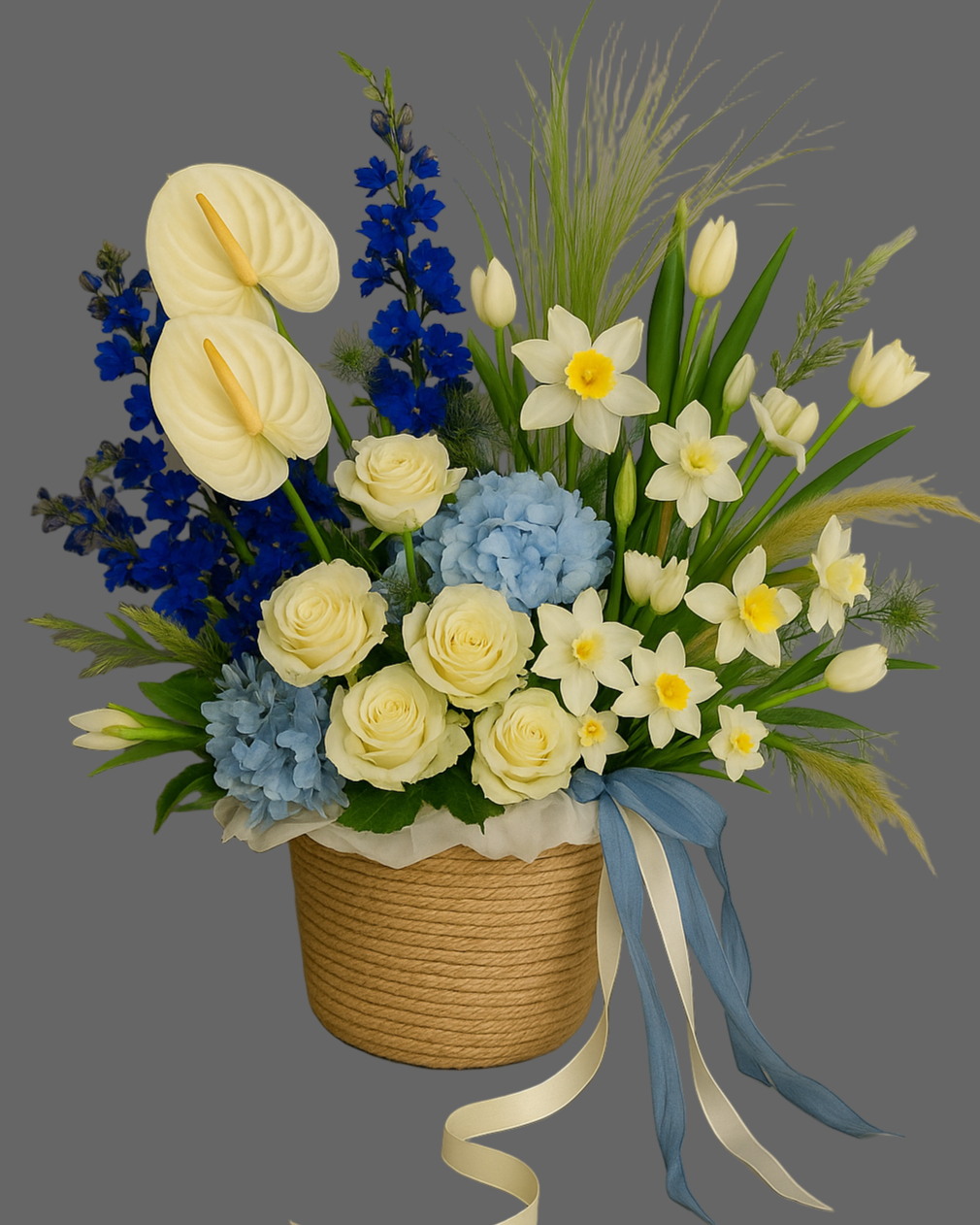 Flower Basket "AZURE DREAM"