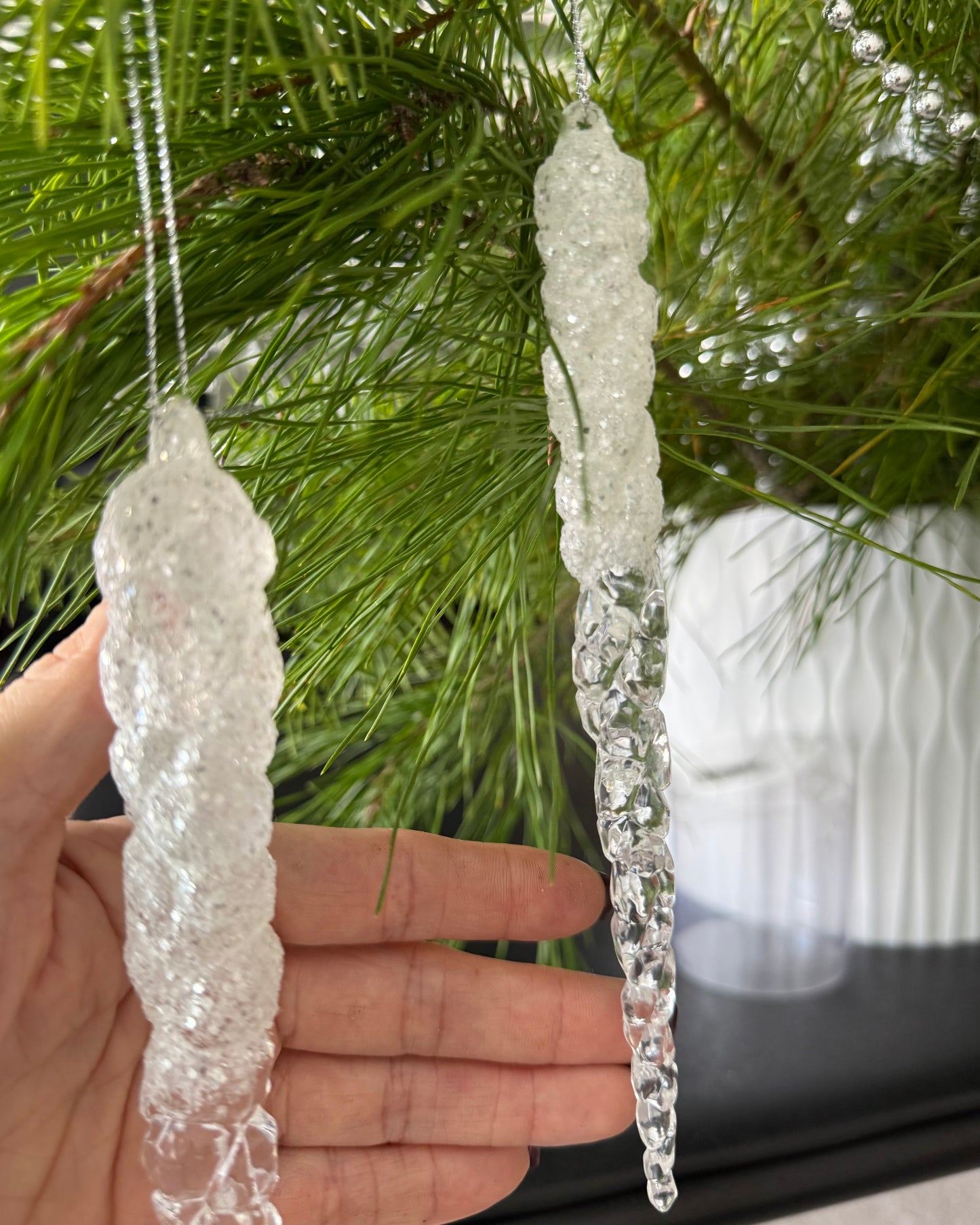 Silver Forest Christmas Arrangement in vase