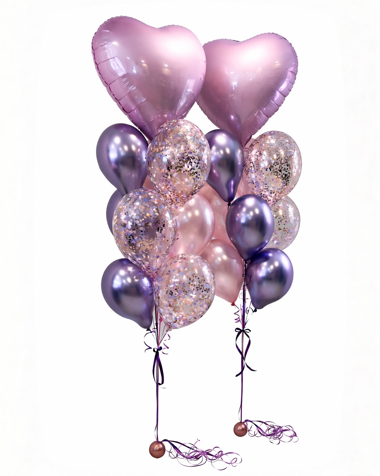 Balloons Bouquet – Purple (Pearl Finish)