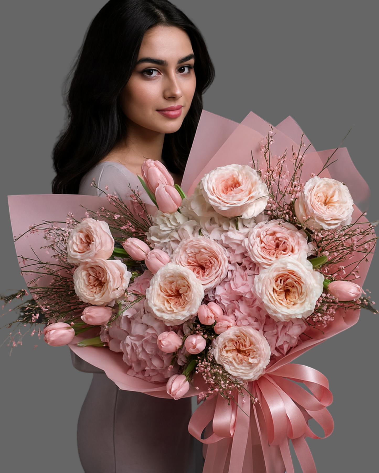 Premium Bouquet Serenade in Pink — flower delivery Miami & Sunny Isles