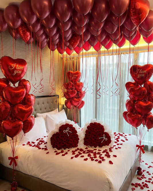 Romantic Valentine’s Room Decor "RED HEART"